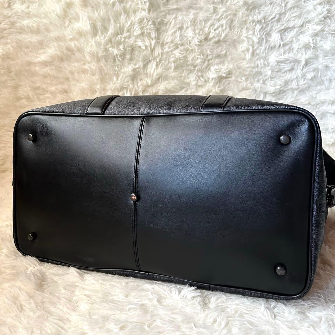 【専用ページ】美品COACH 2wayシグネチャーボストンバッグブラックXグレー