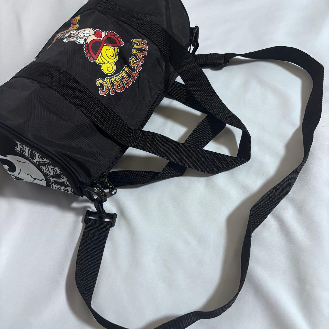 HYSTERIC MINI　SKULL RIDE ボストンBAG ブラック大容量