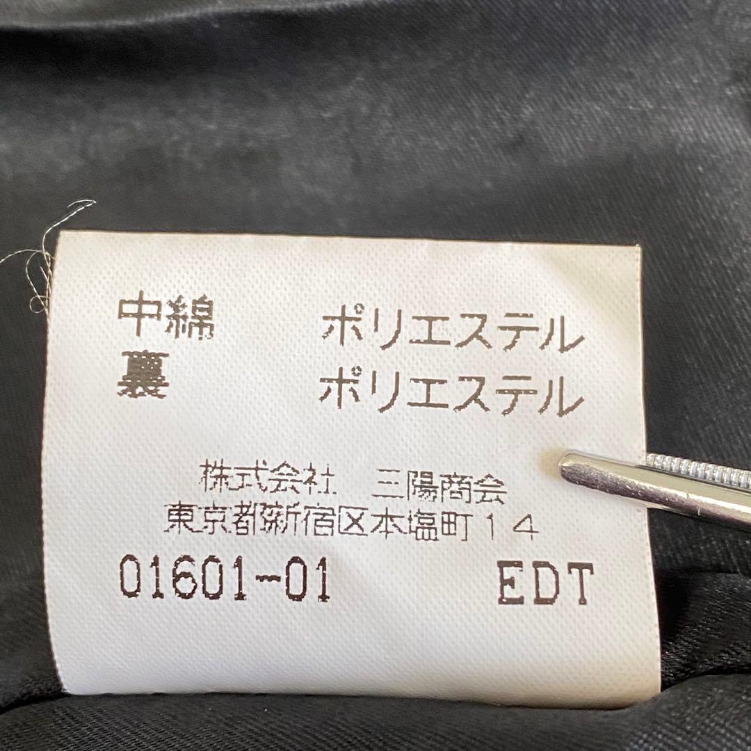 美品★BURBERRYロンドン モッズコート B総柄 フード付 黒 サイズ7