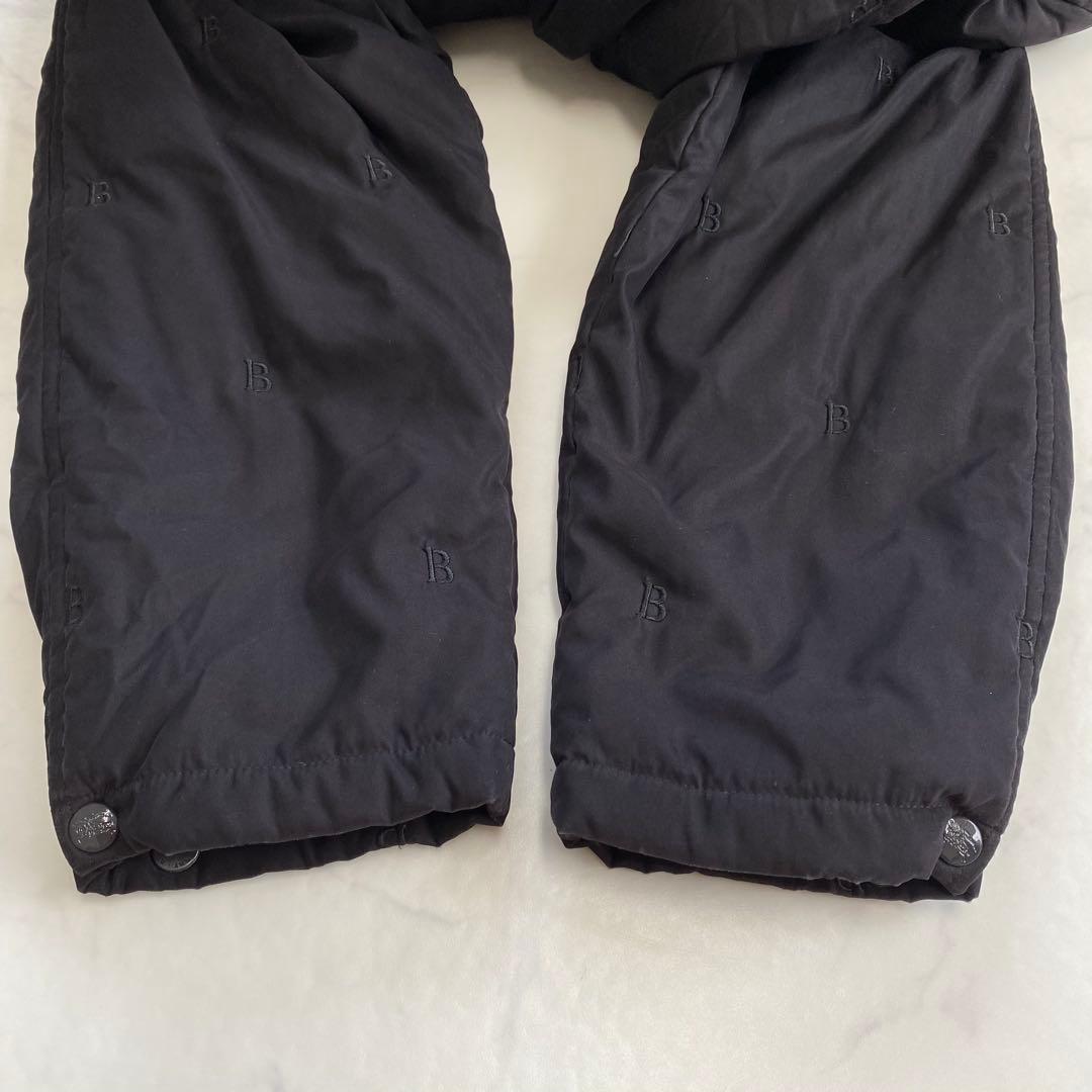美品★BURBERRYロンドン モッズコート B総柄 フード付 黒 サイズ7