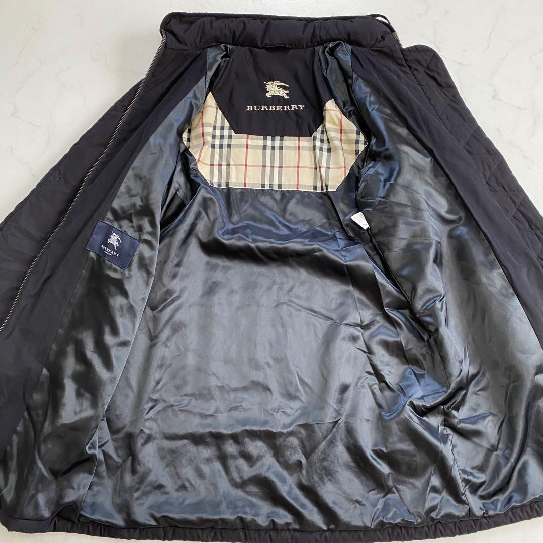 美品★BURBERRYロンドン モッズコート B総柄 フード付 黒 サイズ7