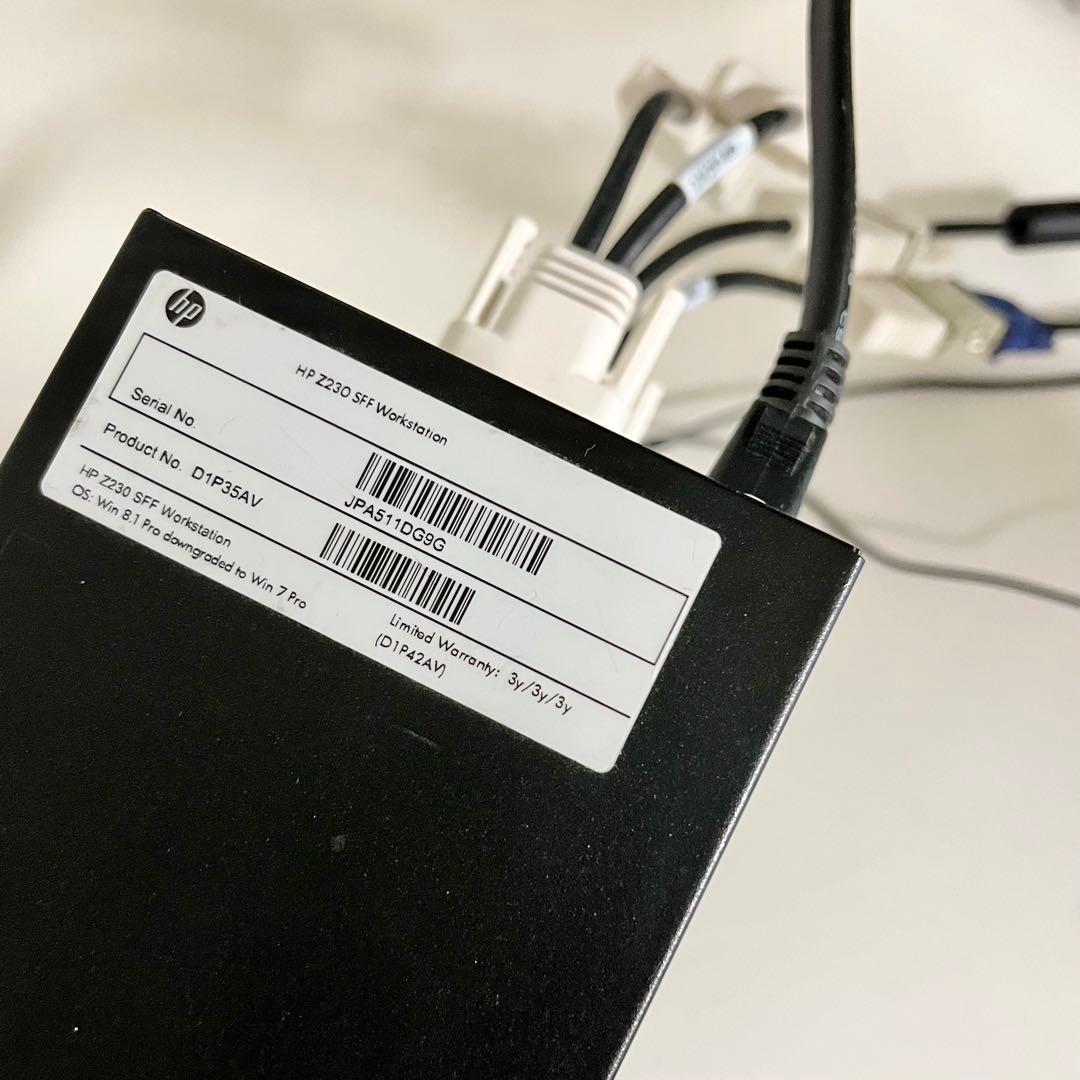 【中古美品】HP Z230 NVIDEA NVS 315 を2機搭載 4画面可