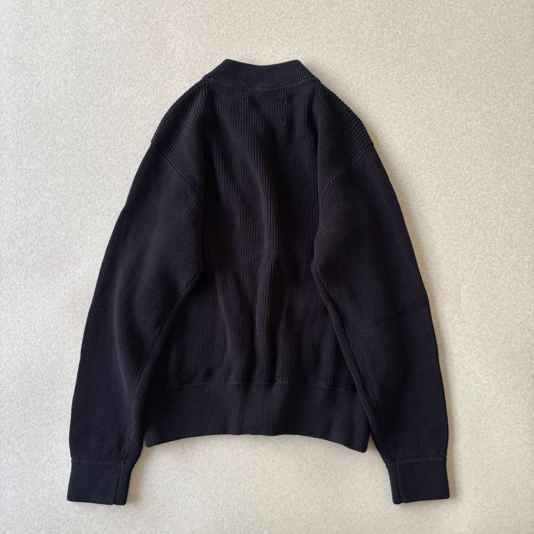 【美品】MHL. コットンニットカーディガン　M ネイビー