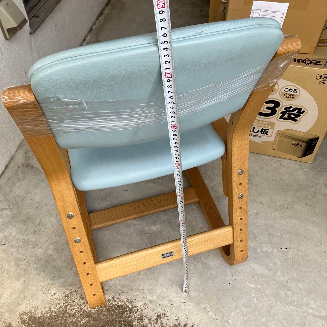 カリモク　KARIMOKU　Beness　コラボ商品　水色デスクチェア　木製