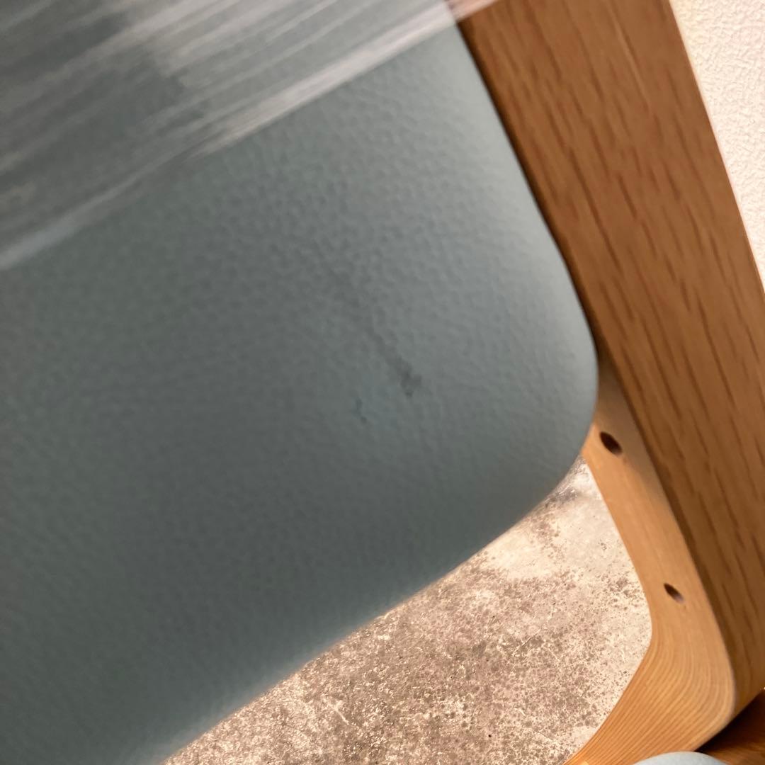 カリモク　KARIMOKU　Beness　コラボ商品　水色デスクチェア　木製