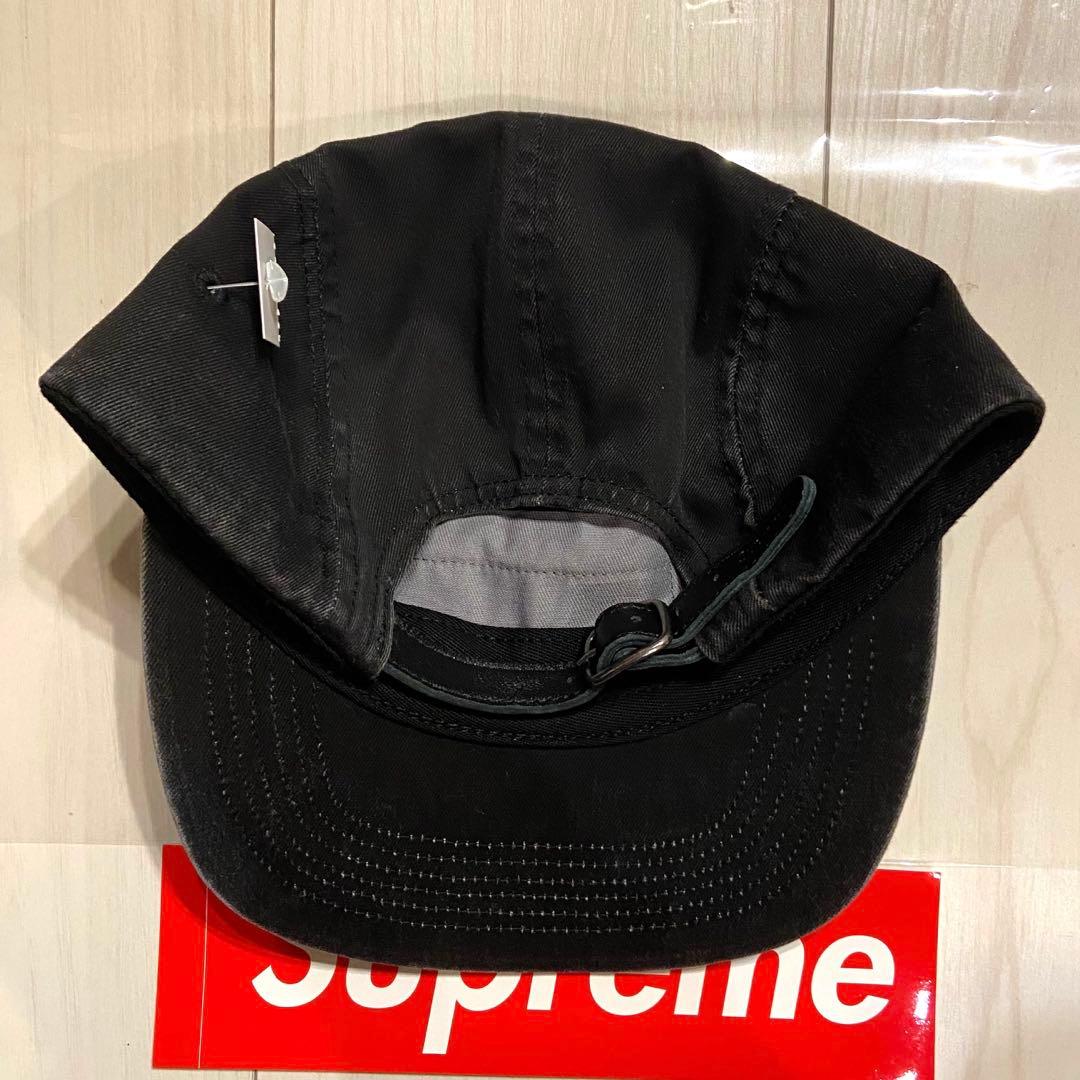 新品 Supreme Washed Chino Twill Camp Cap 黒