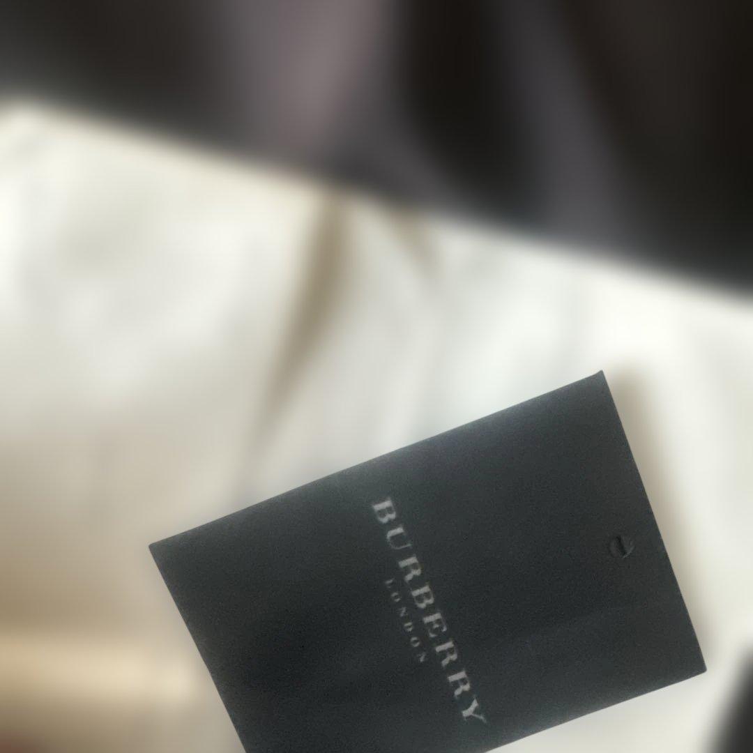 Burberry フード付き黒ロングコート