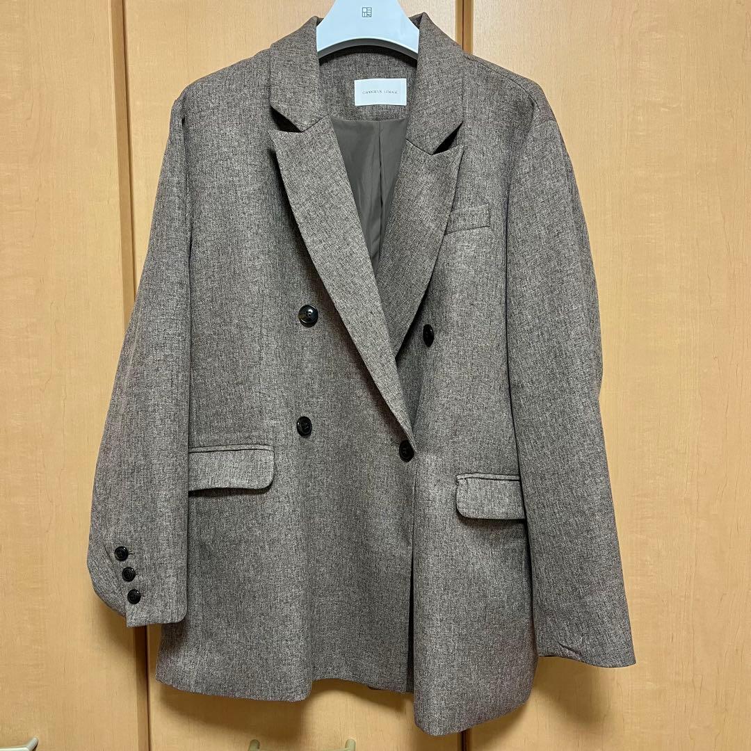 CAPRICIEUX LE'MAGE ツイードジャケット　グレージュ