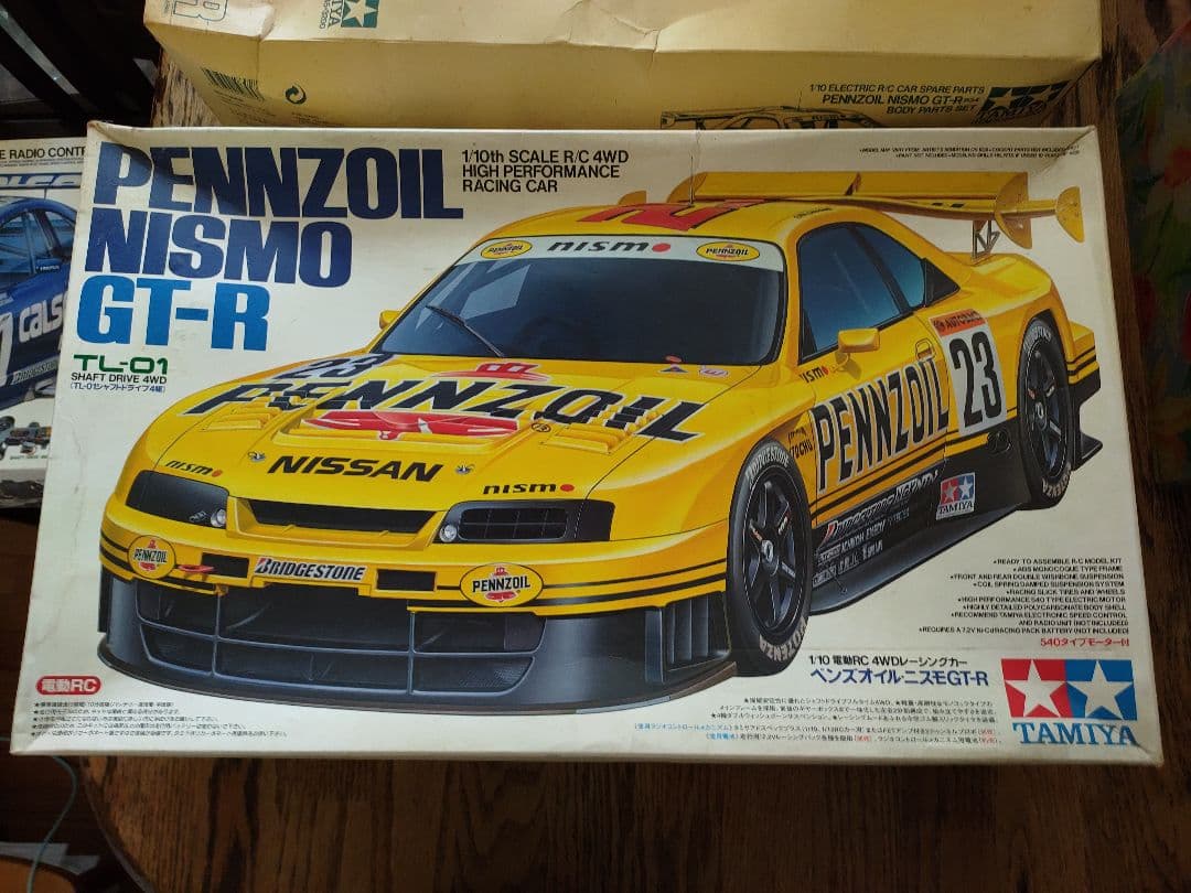 Tamiya Nismo GT-R ラジコンカーキット&R34スペアボディセット