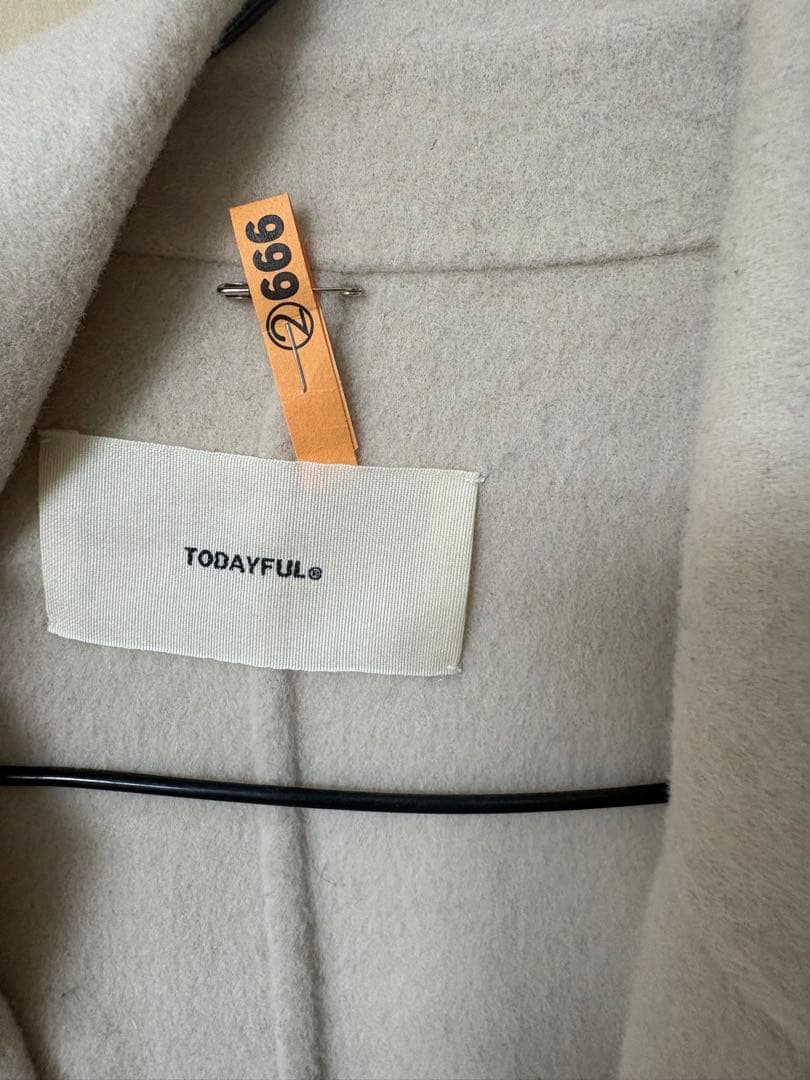 todayful wool over coat エクリュ　38
