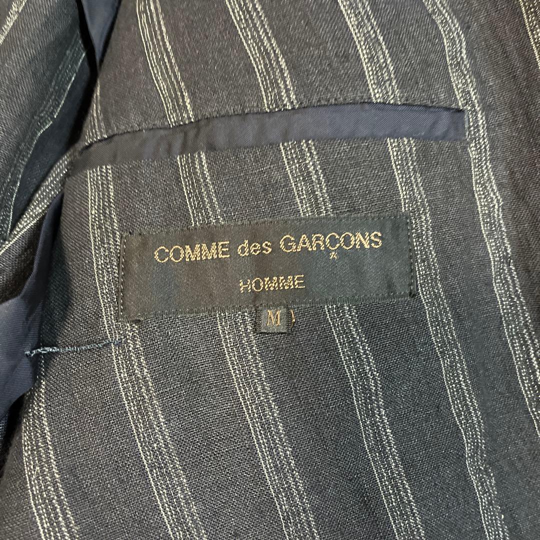 COMME des GARÇONS ストライプ ダブルブレストジャケット M