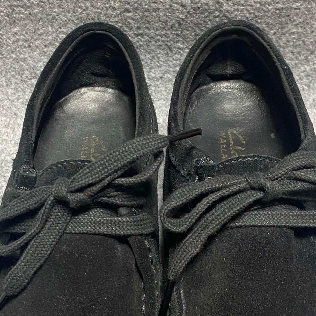 clarks クラークス　25.5cm ワラビー WALLABEE ブラック 黒