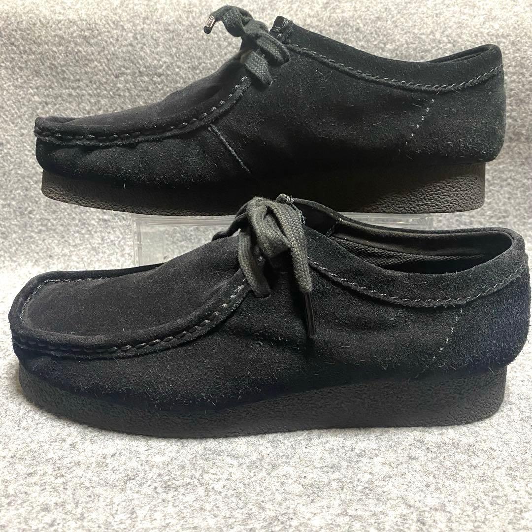 clarks クラークス　25.5cm ワラビー WALLABEE ブラック 黒