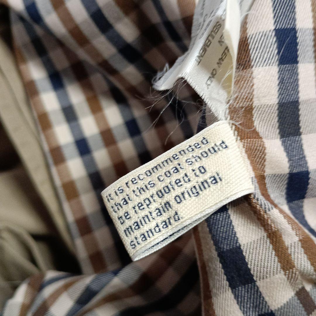 Aquascutum アクアスキュータム ステンカラーコート 比翼 Ｍ