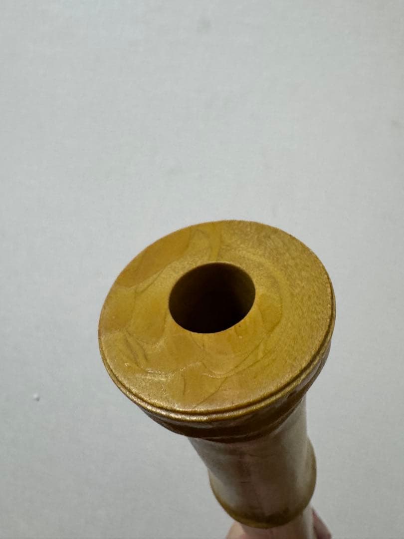 樹脂製　尺八　むらおか管　一尺八寸七孔　ケース、キャップ付