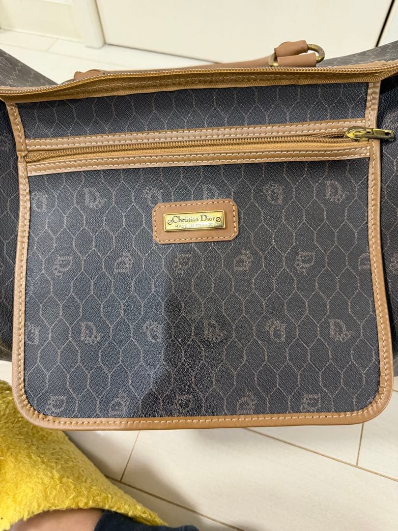 Dior ボストンバッグ ヌメ革