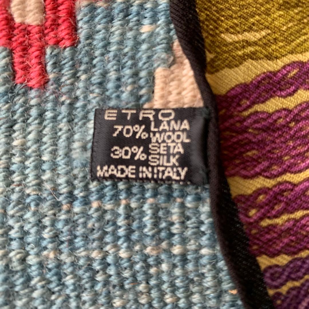 【値下げ】ETRO ウール大判シルクストール