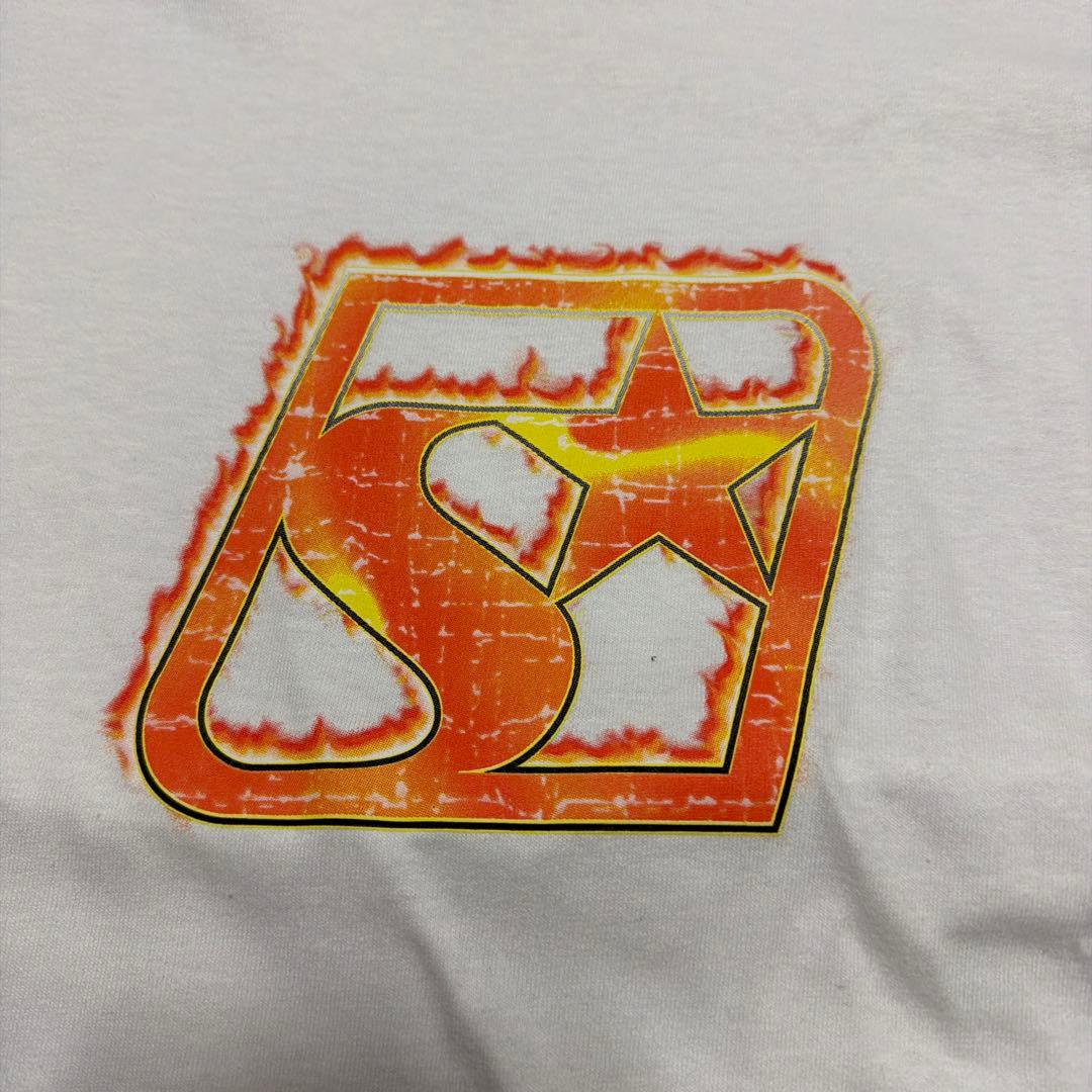 25ss STUSSY BLAZE tee tシャツ M FIRE FLAME