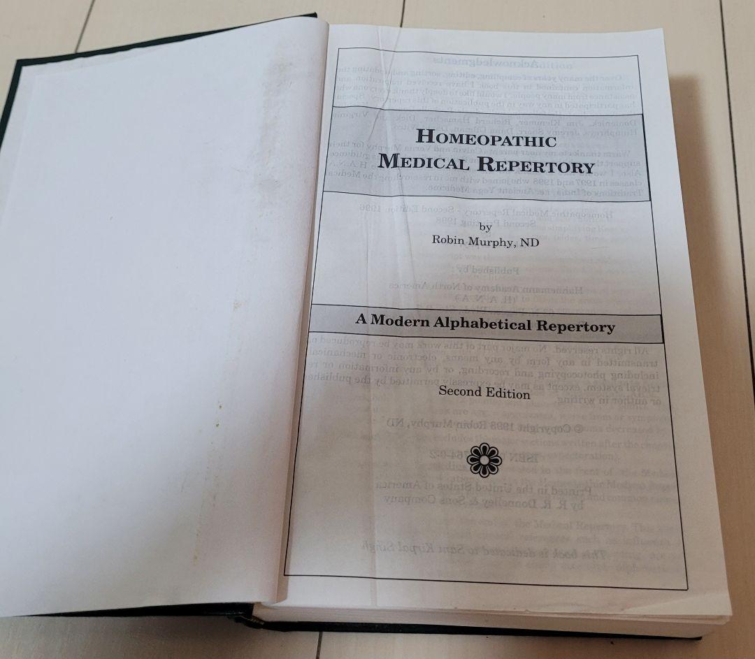 opathic Medical Repertory 洋書