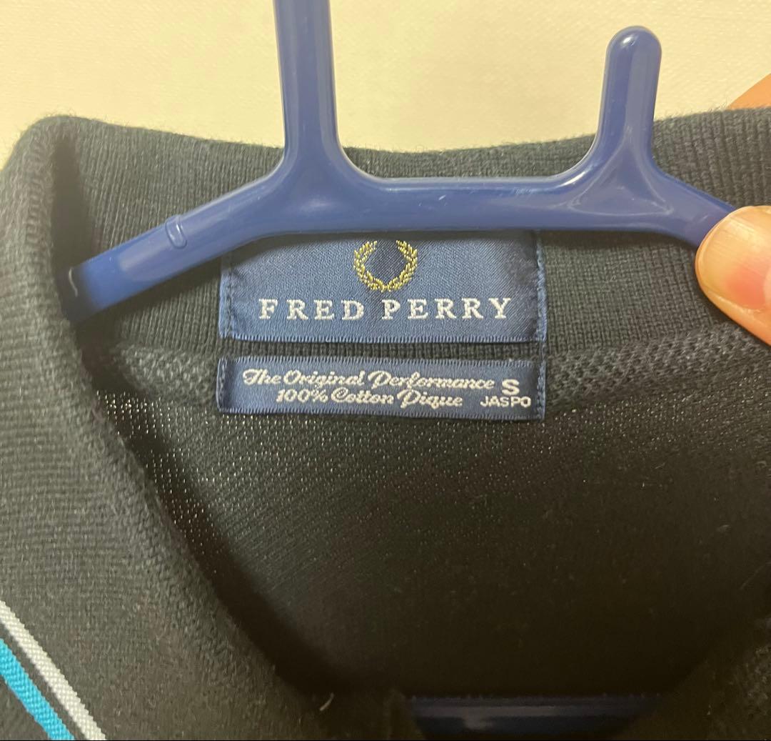 FRED PERRY ポロシャツ　ブラック　黒　S
