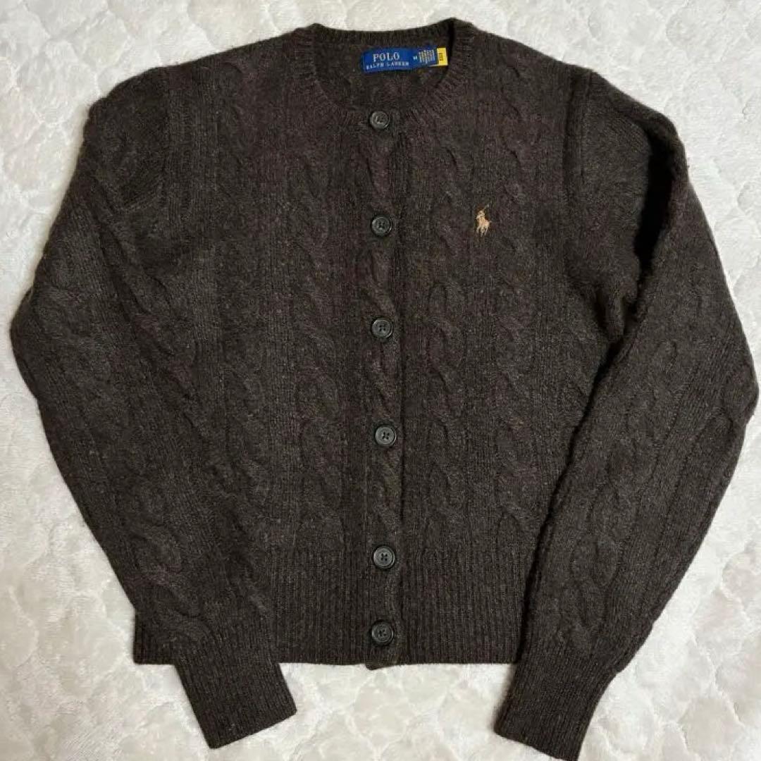 完売Polo Ralph Lauren ケーブルニットカーディガン M