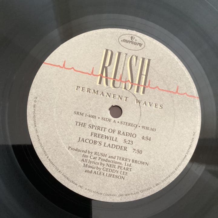 RUSH パーマネント·ウェイブズ　レコード