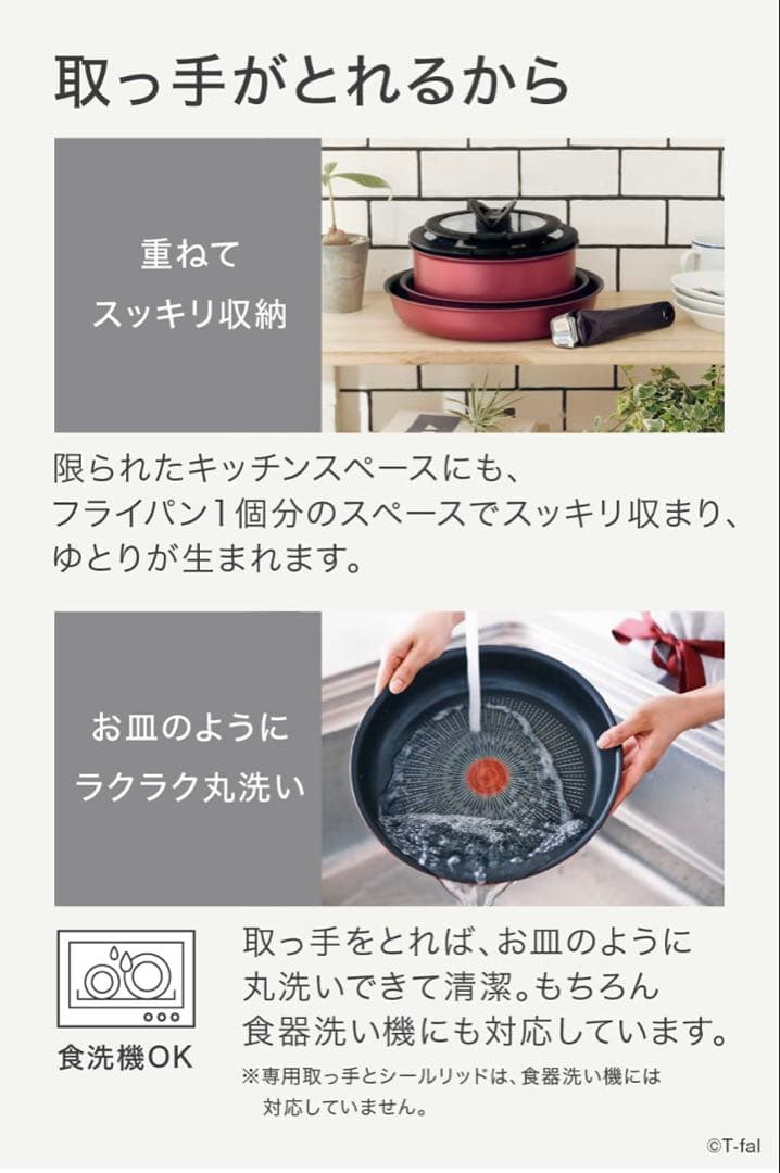 【愛妻に家族に】ティファール　フライパン　ルージュ　アンリミテッド最高峰IH2