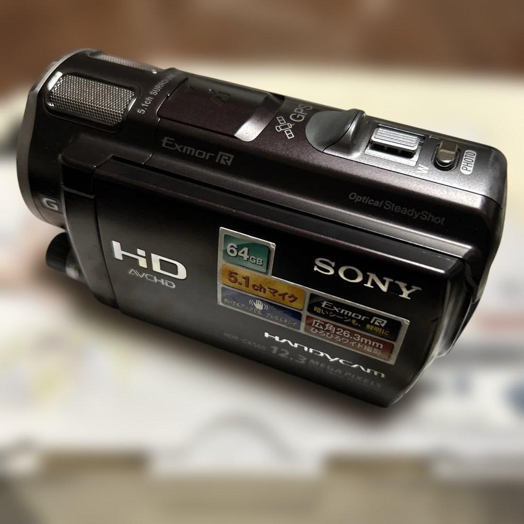 ジャンク品SONY HDR-CX560V ビデオカメラ 本体他 ハンディカム