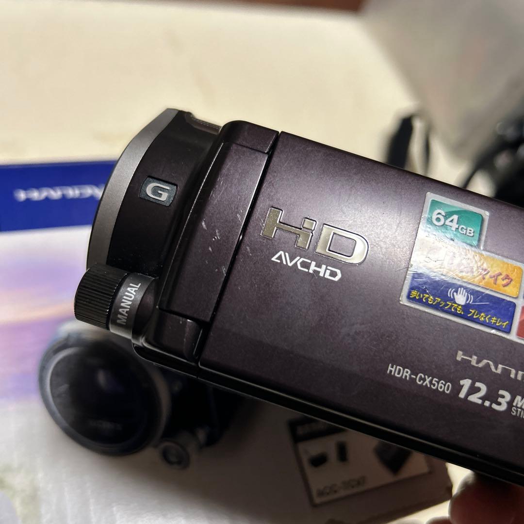 ジャンク品SONY HDR-CX560V ビデオカメラ 本体他 ハンディカム