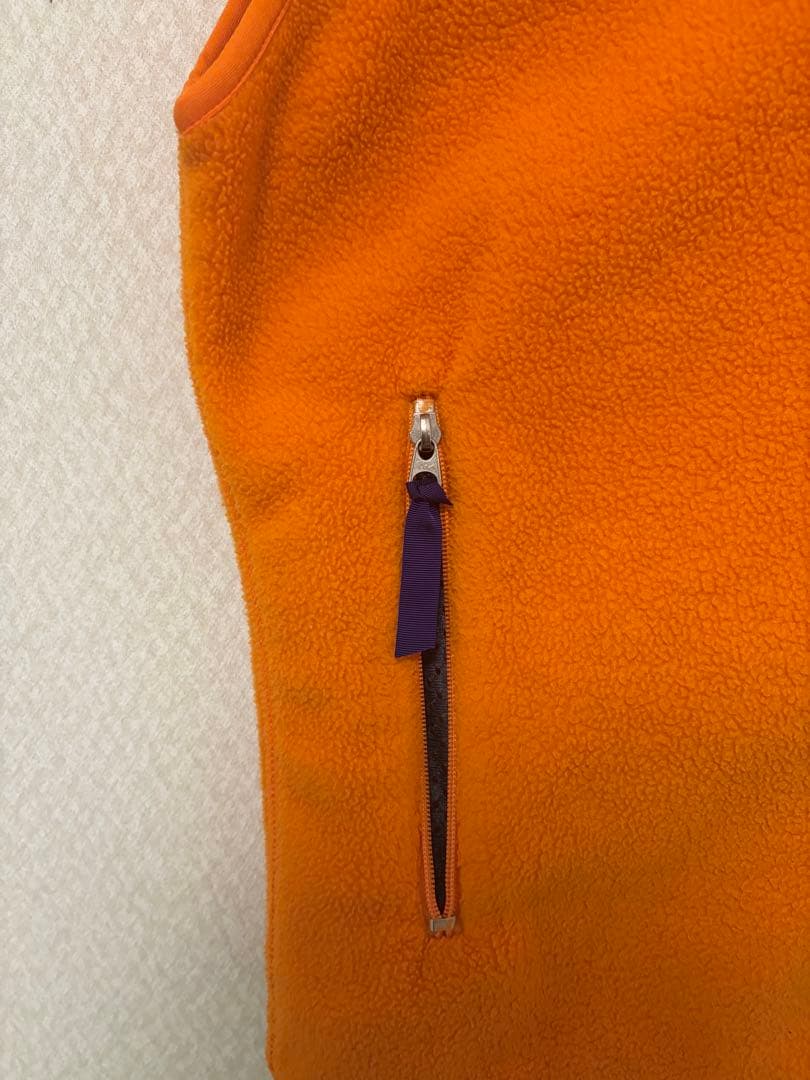 90s USA製 patagonia シンチラ フリースベスト M オレンジ