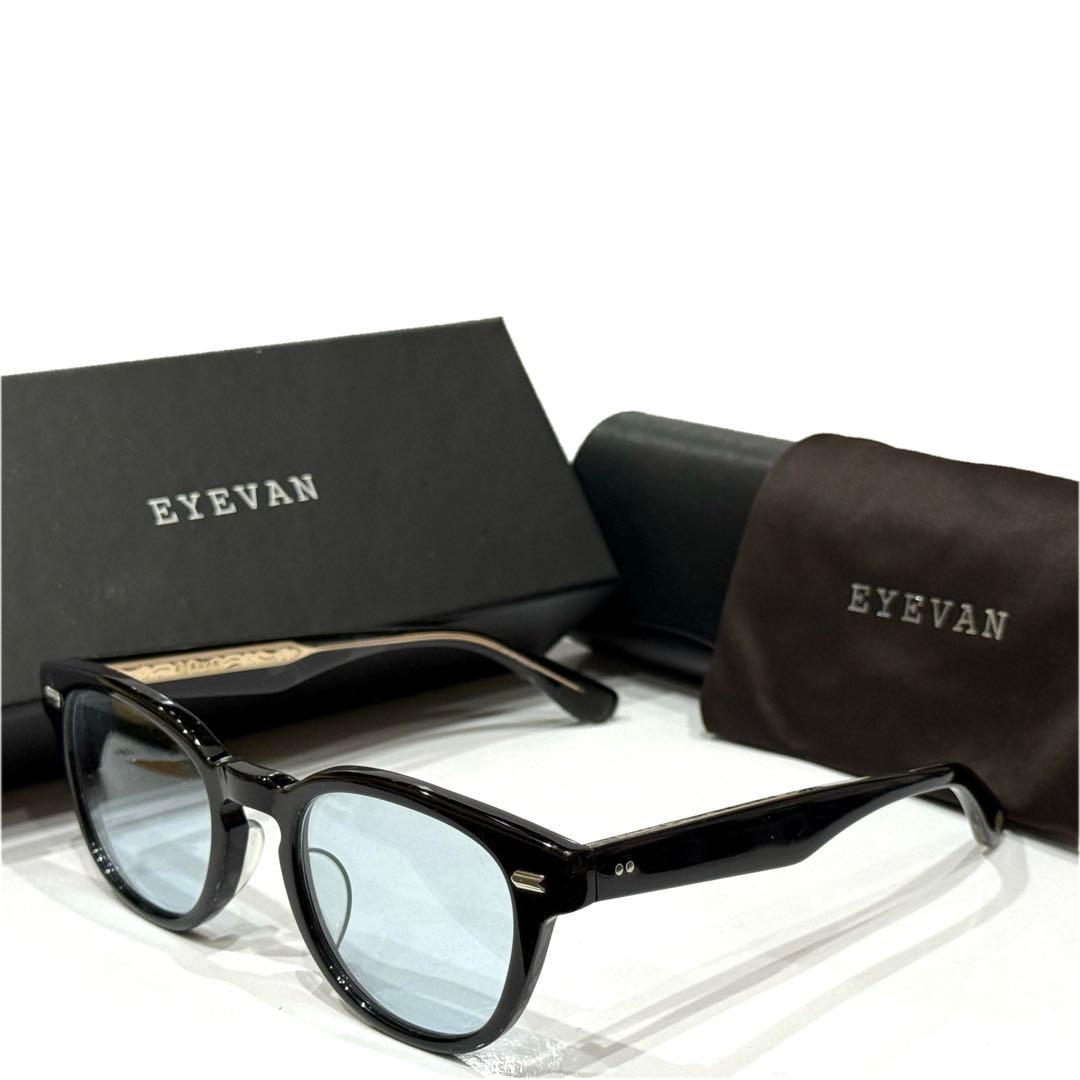 【極美品】正規品 EYEVAN WebbSUN PBK 49 ライトブルーレンズ