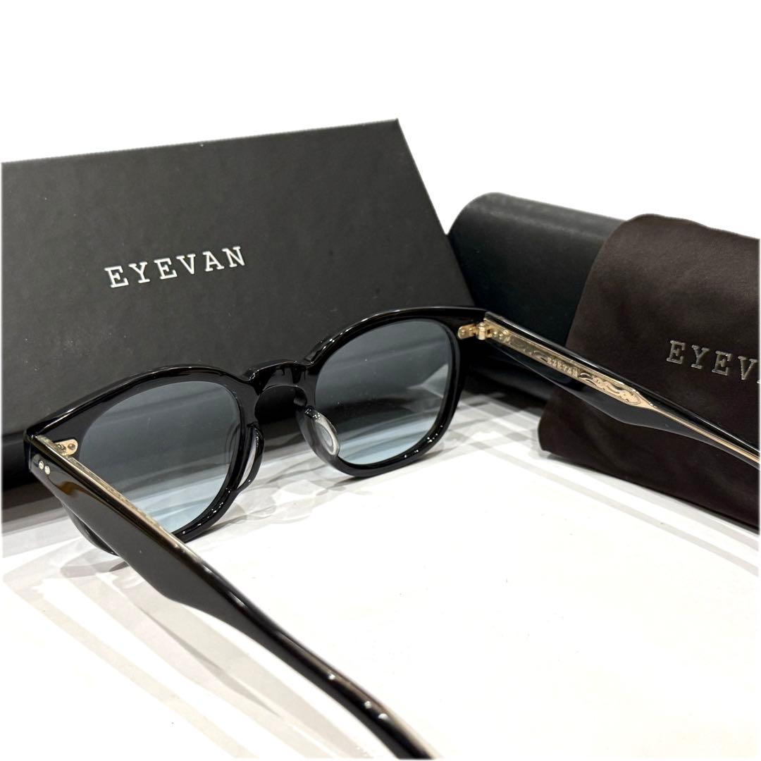 【極美品】正規品 EYEVAN WebbSUN PBK 49 ライトブルーレンズ