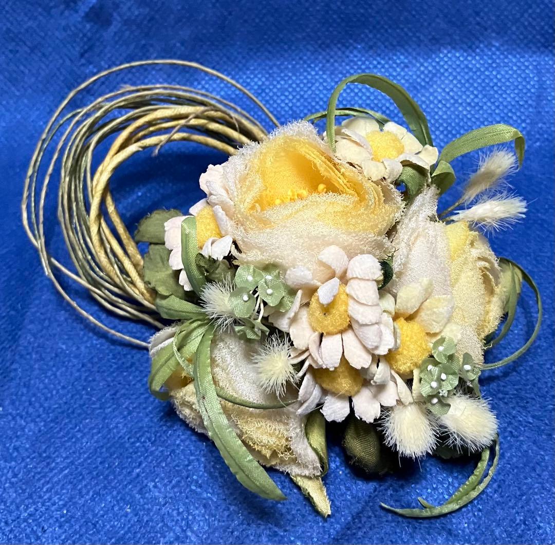 TOTO様　布花　置き飾り用バラゆりブーケ　2点+別花リースセット　専