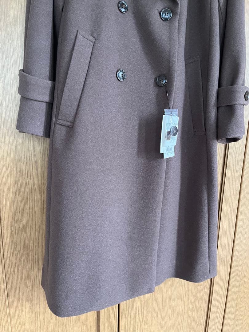 Couture Broochワールド【新品未使用】ベーシックチェスターコートLL