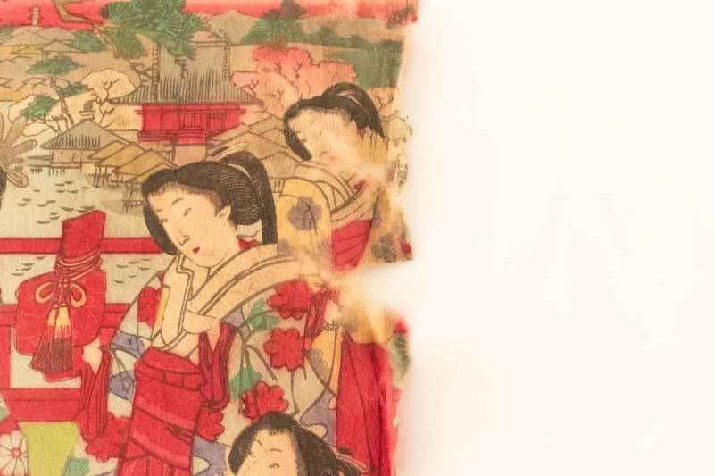 M▽楊州周延 上野清水ヨリ向ケ岡眺望ノ図 木版画 浮世絵 錦絵 (211)
