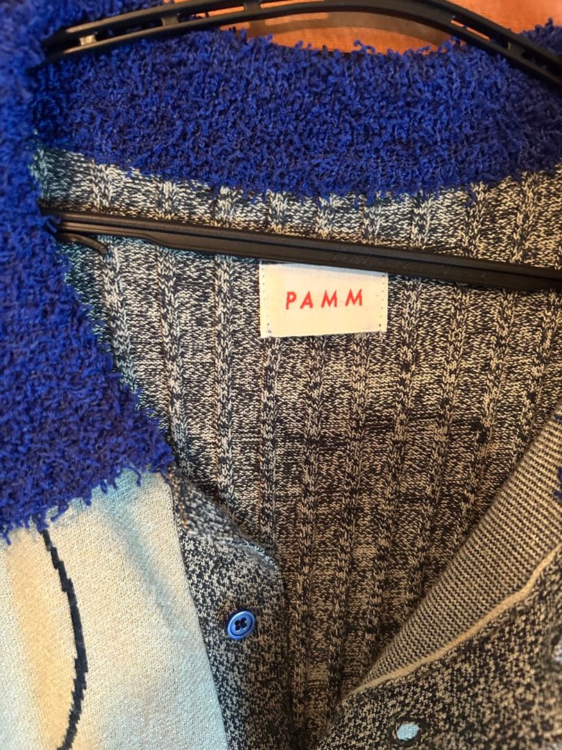 pamm ニットポロ 月のある風景のニットポロ
