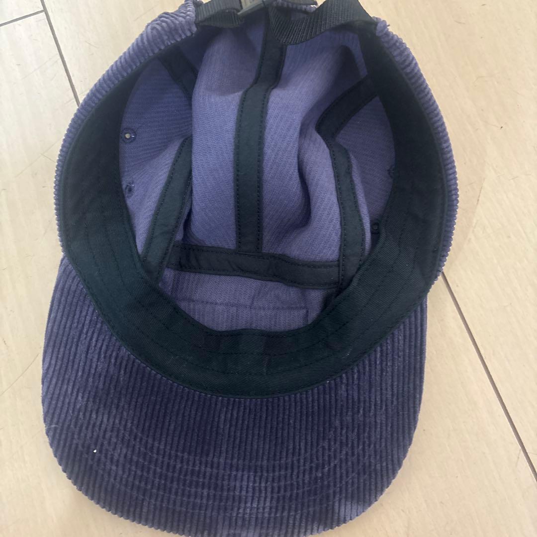 Supreme ダークパープル コーデュロイキャップ