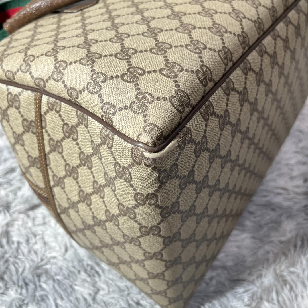 fumi　GUCCI　シェリーライン　ボストンバッグ　総柄　GG柄