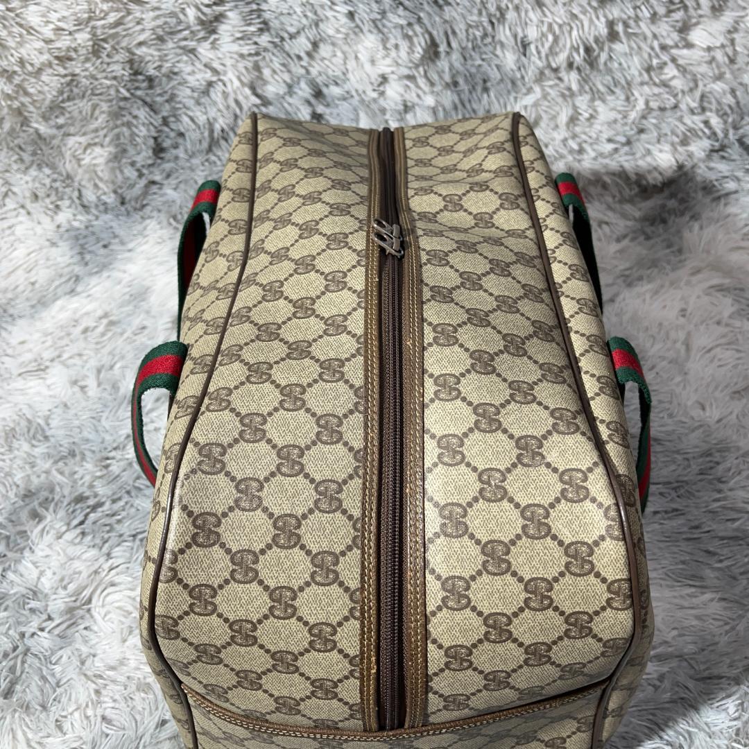 fumi　GUCCI　シェリーライン　ボストンバッグ　総柄　GG柄