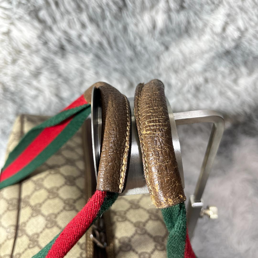 fumi　GUCCI　シェリーライン　ボストンバッグ　総柄　GG柄