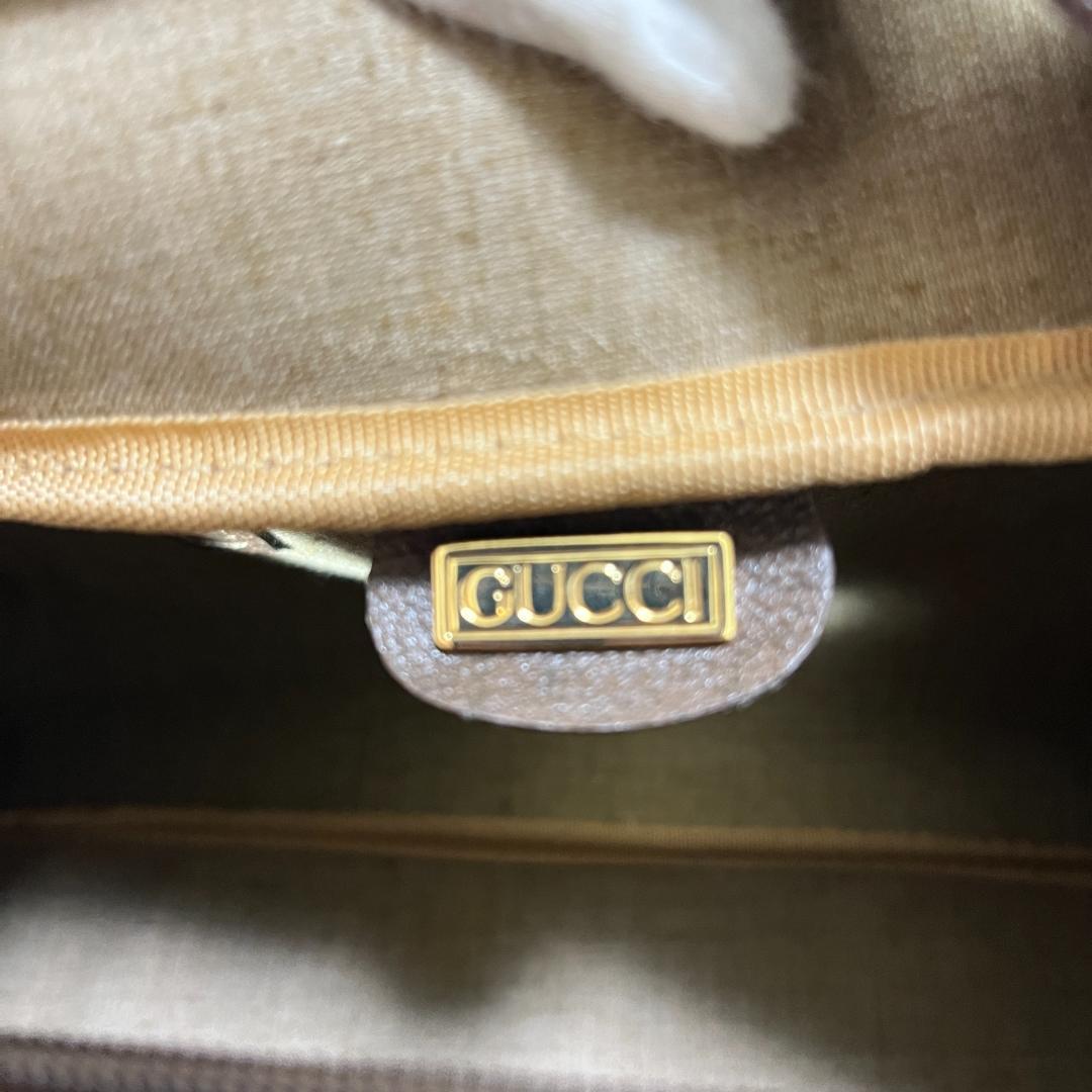 fumi　GUCCI　シェリーライン　ボストンバッグ　総柄　GG柄