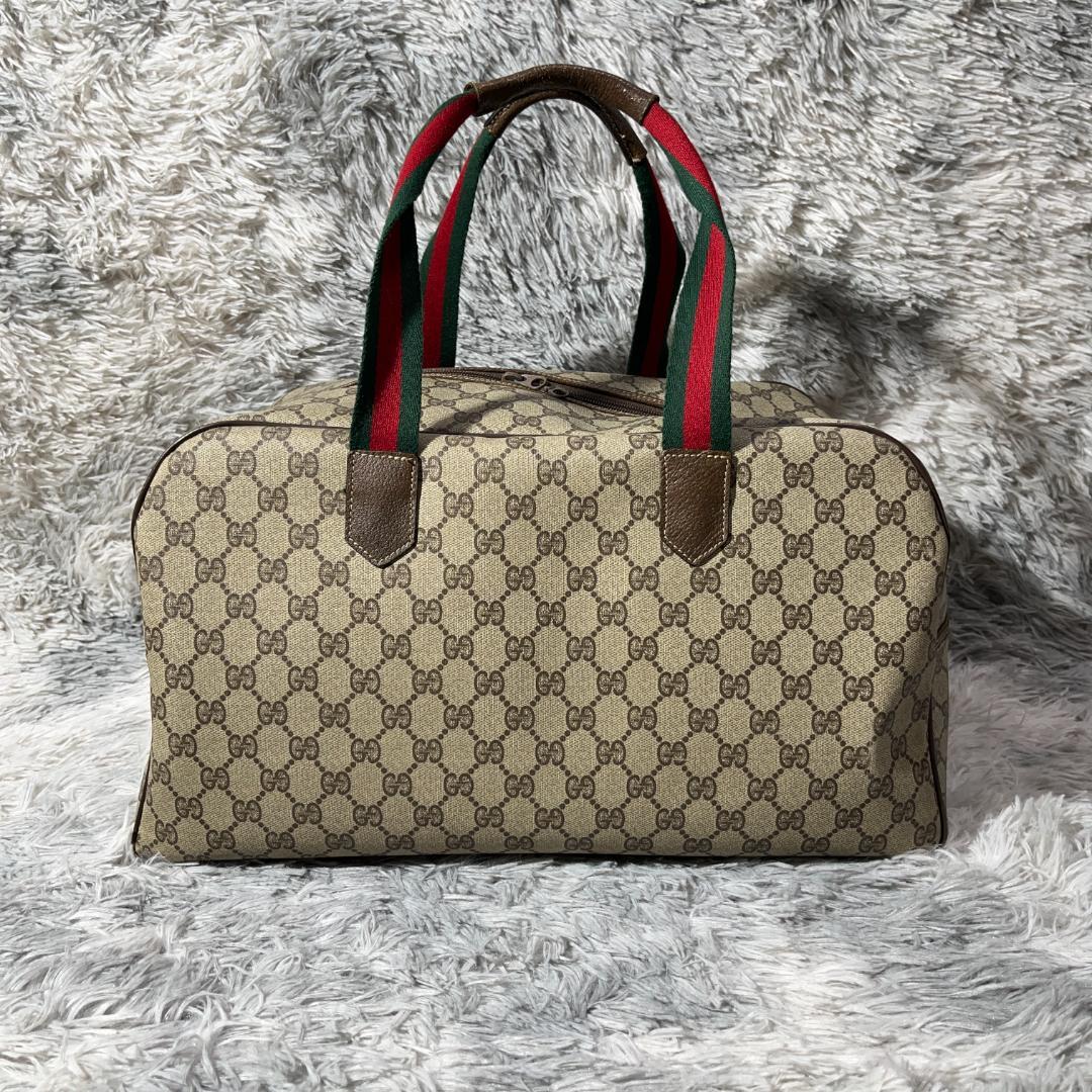 fumi　GUCCI　シェリーライン　ボストンバッグ　総柄　GG柄