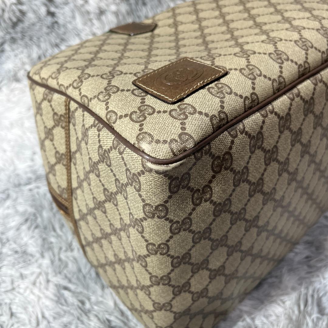 fumi　GUCCI　シェリーライン　ボストンバッグ　総柄　GG柄