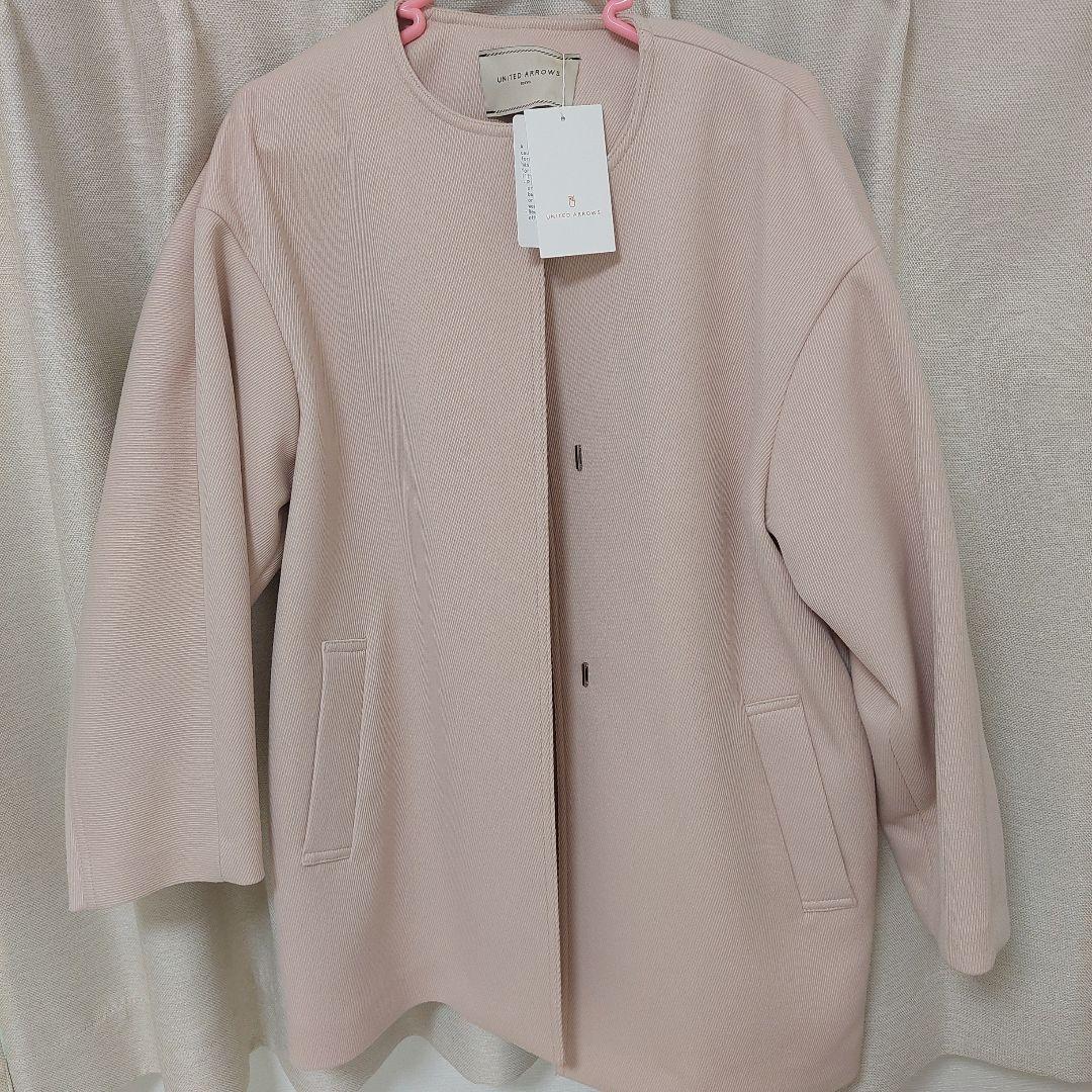 UNITED ARROWS ノーカラー ミドルコート