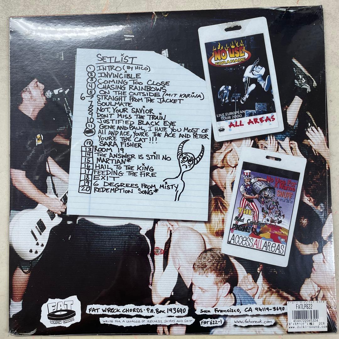 NO USE FOR A NAME live in a dive 新品レコード