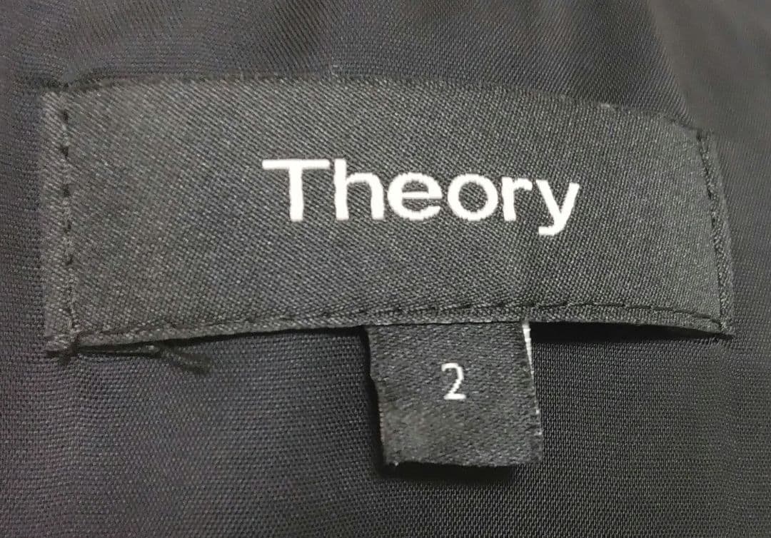theory ノースリーブワンピース ブラックドレス裏地付き オールシーズン