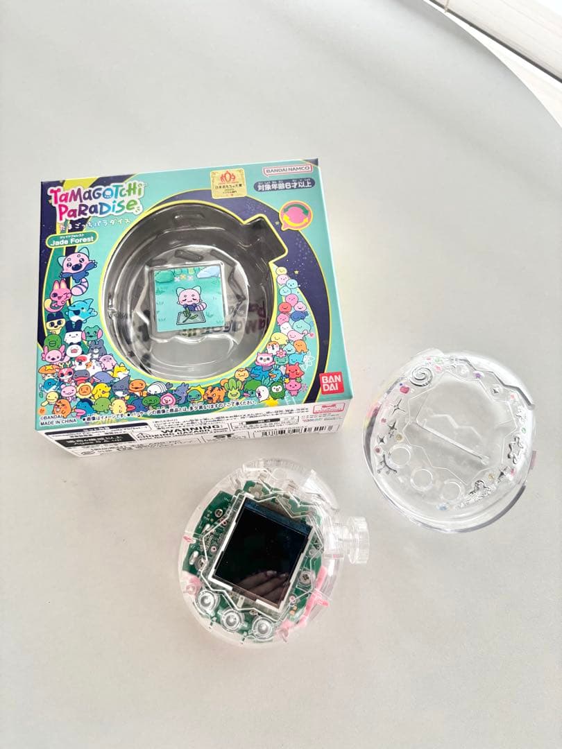 本体 たまごっちパラダイス クリアカスタム たまパラ ジェイドフォレスト
