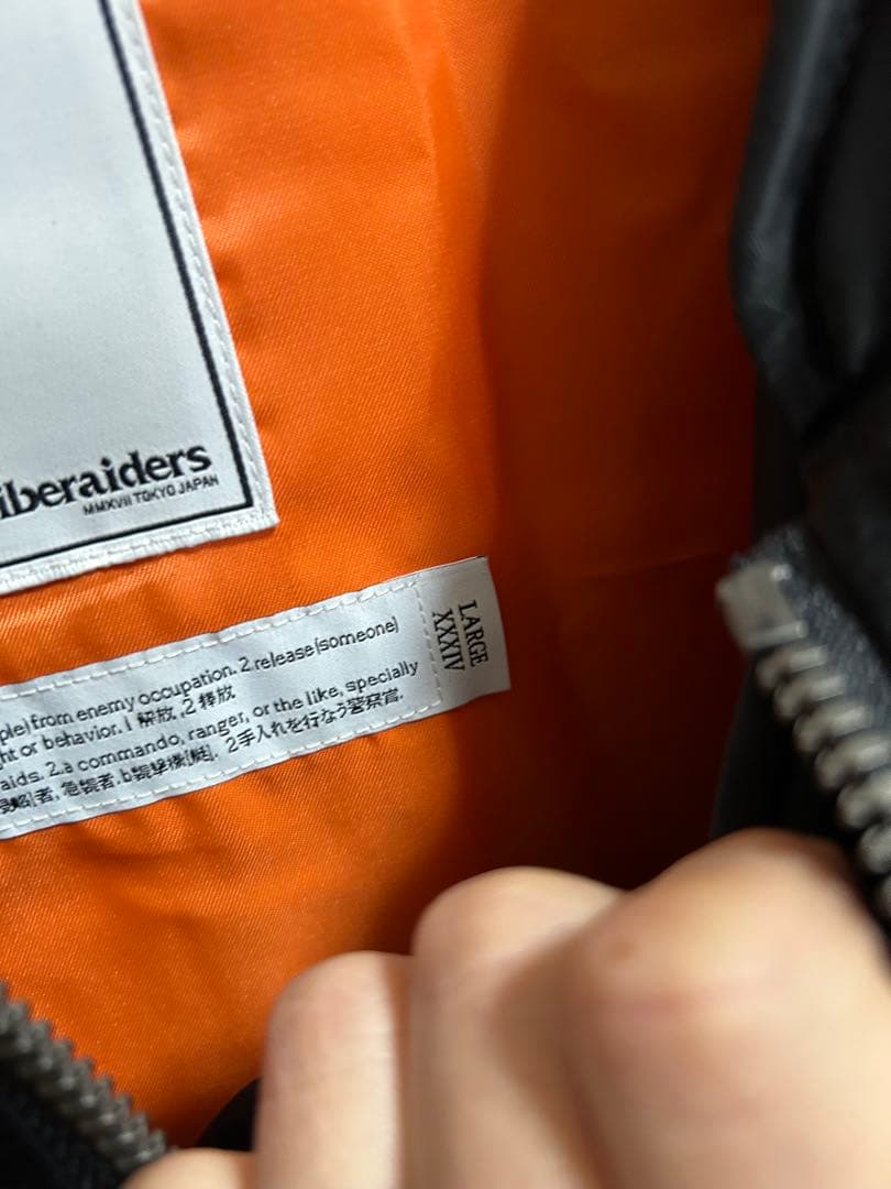 liberaiders MA-1ジャケット L ブラック