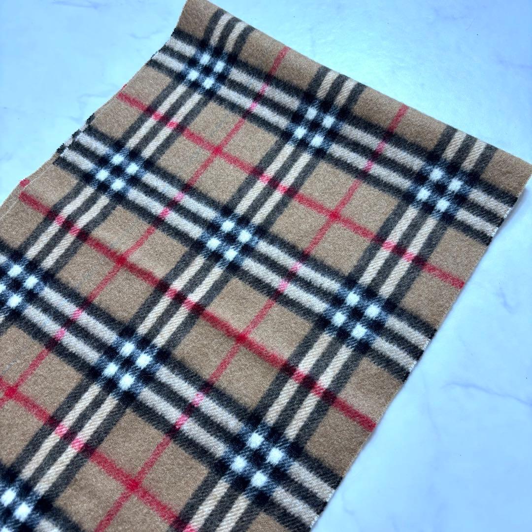 美品✨バーバリー マフラー カシミヤ100% ノバチェック ベージュ