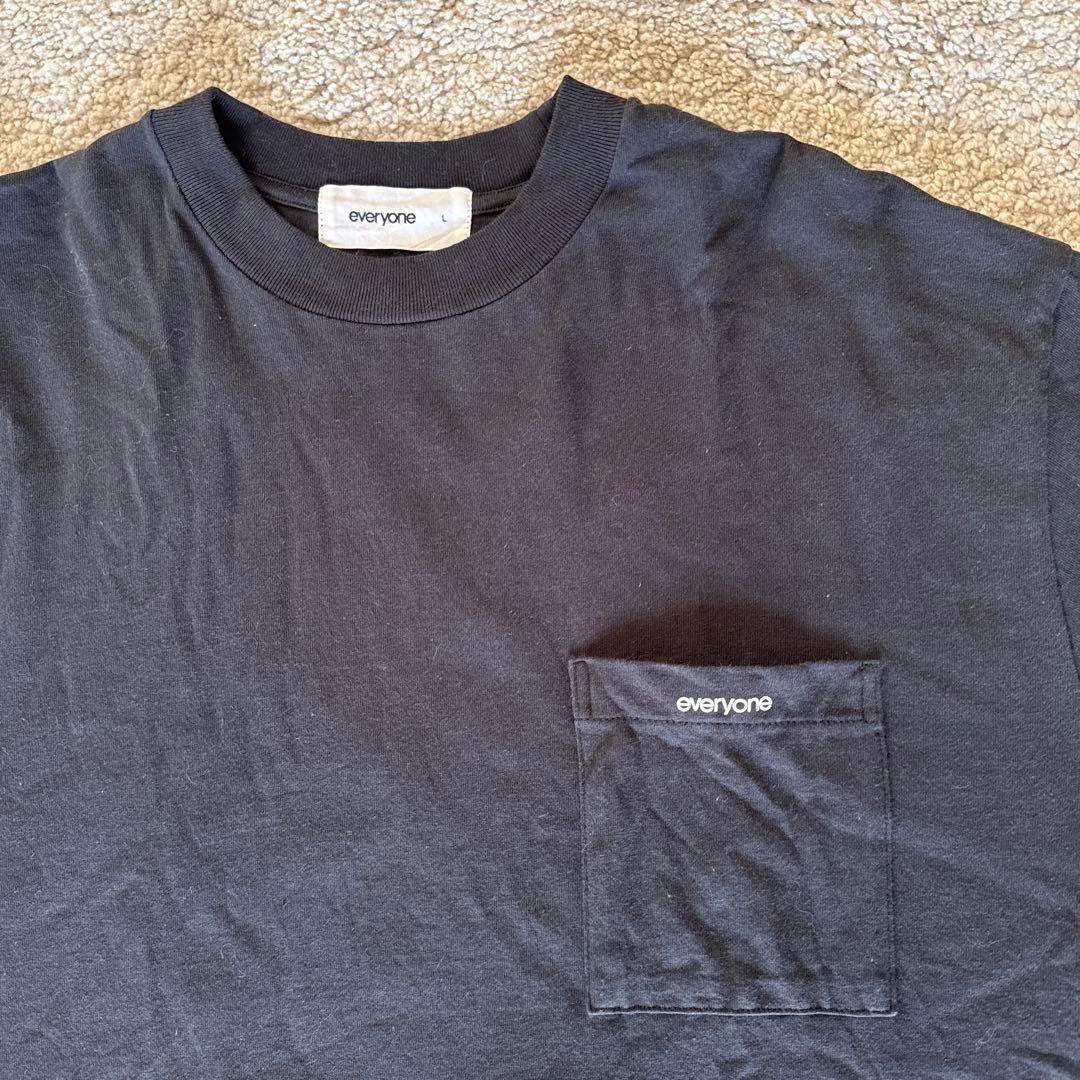 everyone pocket tee shirt(Black) Lサイズ